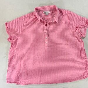 Tommy Bahama Pink Striped Button Down Shirt